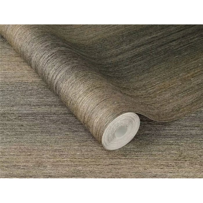 Wallpaper Natural Fibers Effect Stripes In Beige And Grey Tones · Rasch Noble Zen 435023