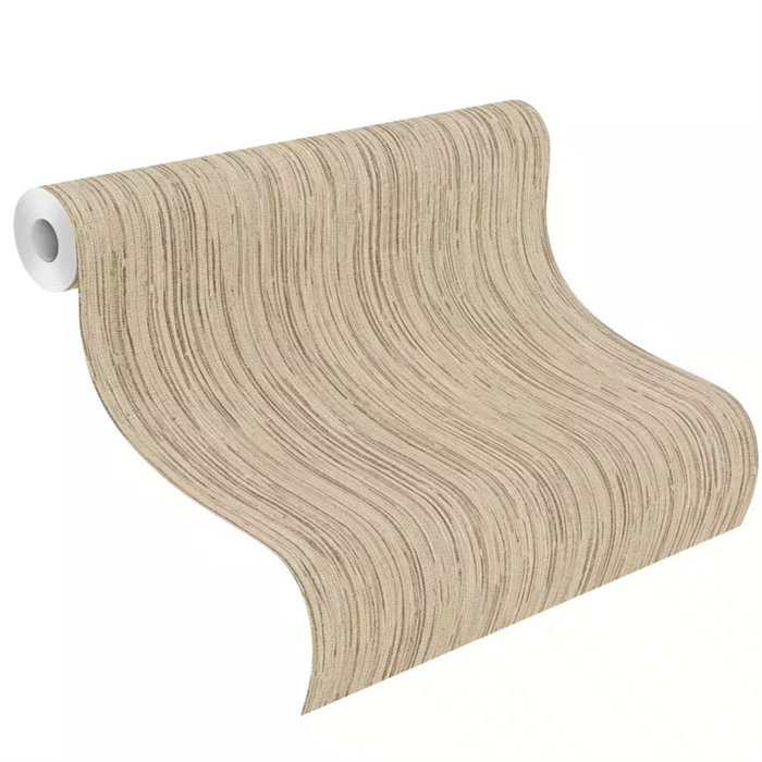 Tapete Japandi Naturfaser-Effekt Beige · Rasch Noble Zen 435153