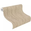 Papier peint japandi effet fibres naturelles beige · Rasch Noble Zen 435153