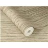 Papel pintado atemporal imitación fibras naturales beige con hilos verdes · Rasch Noble Zen 435184