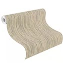 Timeless Wallpaper Imitation Natural Fibers Beige With Green Threads · Rasch Noble Zen 435184