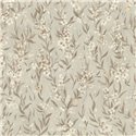 papier peint romantique à fleurs gris verdâtre clair · Rasch Noble Zen 435245