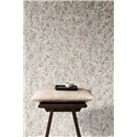 Romantic Floral Wallpaper In Light Greenish Grey · Rasch Noble Zen 435245