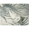 Papel pintado tropical de hojas de palmera en tonos azul grisáceo · Rasch Noble Zen 435337