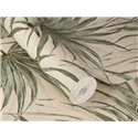 Tapete Tropische Grüne Blätter Auf Beige · Rasch Noble Zen 435344