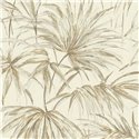 Tapete Tropisches Palmenblätter-Design In Beigetönen · Rasch Noble Zen 435351