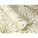 Wallpaper Tropical Palm Leaves Design In Beige Tones · Rasch Noble Zen 435351