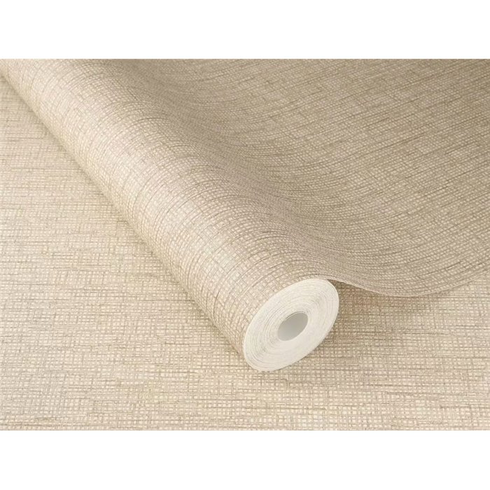 Japandi Natural Fiber Effect Wallpaper in Beige · Rasch Noble Zen 435443