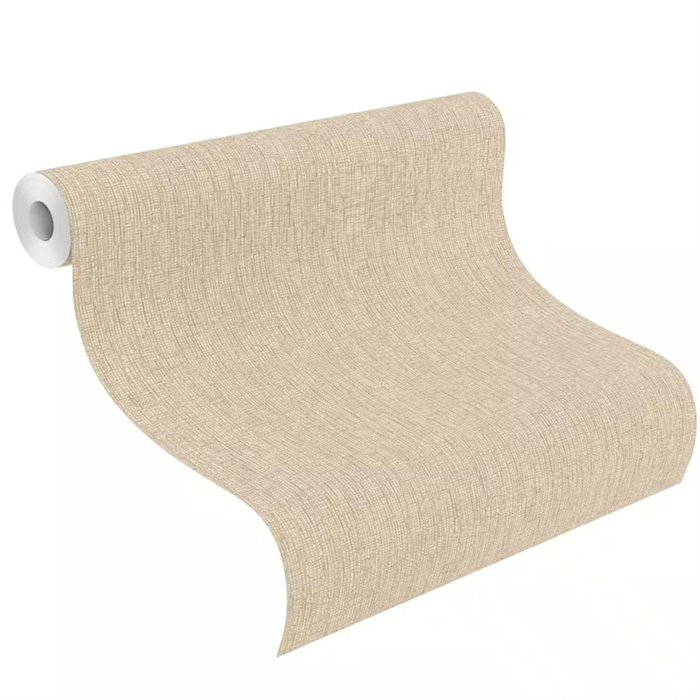 papel pintado japandi de efecto fibras naturales color beige · Rasch Noble Zen 435443