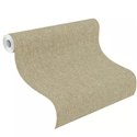 Papel pintado imitación fibras naturales en beige verdoso · Rasch Noble Zen 435450