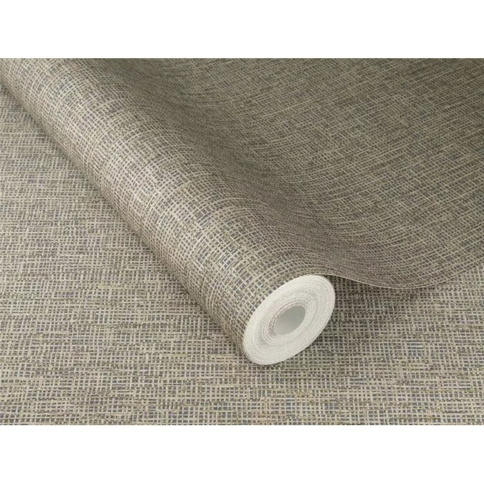 Wallpaper Woven Fiber Effect Beige With Grey Tones · Rasch Noble Zen 435467