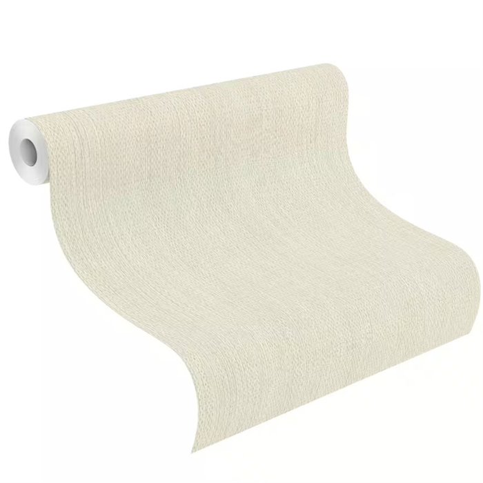 Tapete mit Naturfasern Hellbeige · Rasch Noble Zen 435528