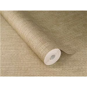 Papel pintado de imitación rafia beige claro 2
