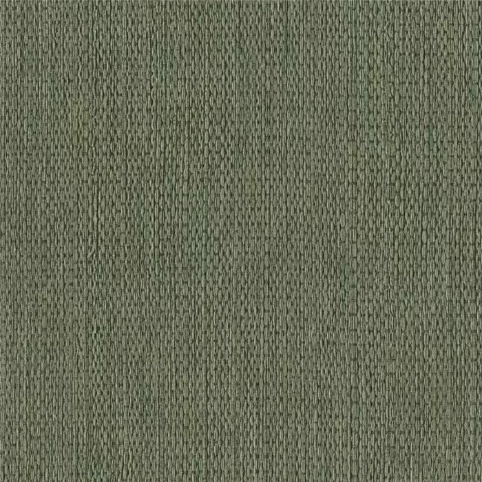 Papel pintado japandi efecto fibras naturales verde musgo · Rasch Noble Zen 435573