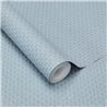 Papel pintado contemporáneo geométrico azul claro con detalles plateados