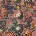 Wallpaper Classic Floral And Fruit Design In Reddish Tones · Eijffinger Magnifique 351233