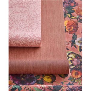 Papier peint classique à motif floral et fruits dans des... 2