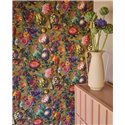 Wallpaper Baroque Floral Multicolor on Gold Background · Eijffinger Magnifique 351234