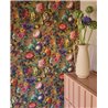 Papel pintado barroco floral multicolor sobre fondo dorado · Eijffinger Magnifique 351234
