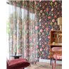 Papel pintado barroco de flores y frutas multicolor sobre fondo oscuro · Eijffinger Magnifique 351236