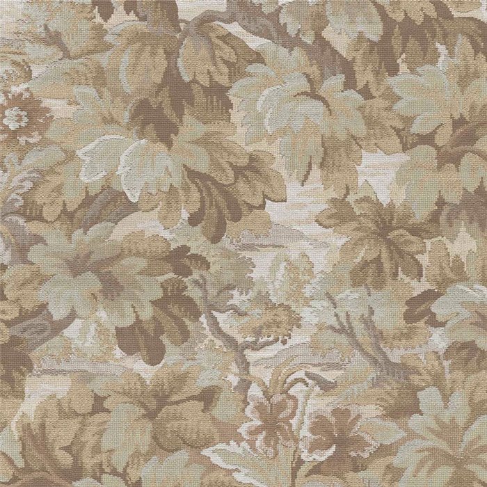 Papel pintado rústico de hojas en tonos beige y marrón · Eijffinger Magnifique 351240