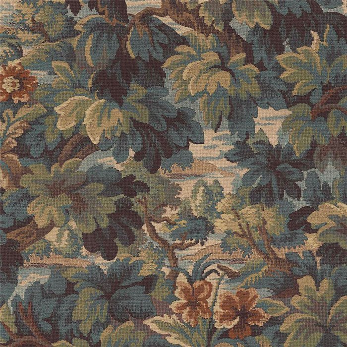 Papier peint intemporel feuilles et forêt aux tons verts et marrons · Eijffinger Magnifique 351241