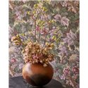 papier peint romantique à feuilles et fleurs dans les tons vert et violet · Eijffinger Magnifique 351244