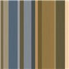 Papel pintado moderno de rayas multicolores en tonos tierra y azules