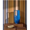 Papier peint moderne à rayures multicolores tons terre et bleus · Eijffinger Magnifique 351260