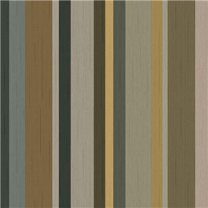 Wallpaper Contemporary Striped With Textile Effect Multicolored