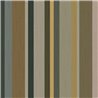 Papier peint contemporain à rayures effet textile multicolore