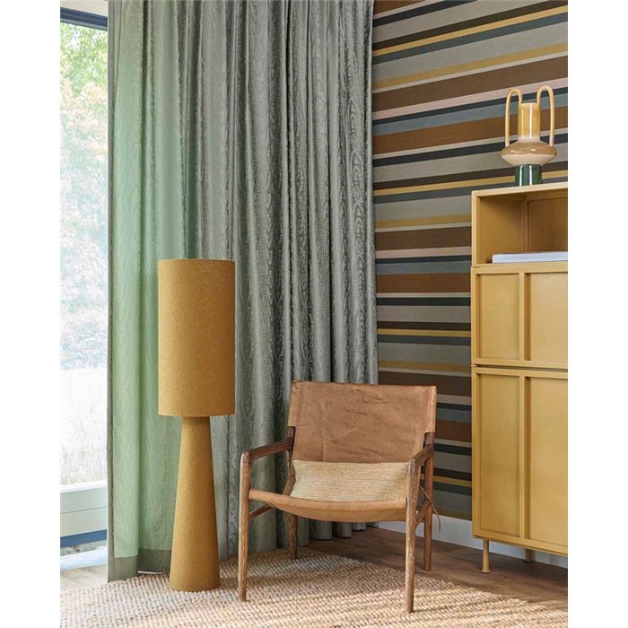 Tapete Zeitgenössisch Gestreift mit Textileffekt Mehrfarbig · Eijffinger Magnifique 351261