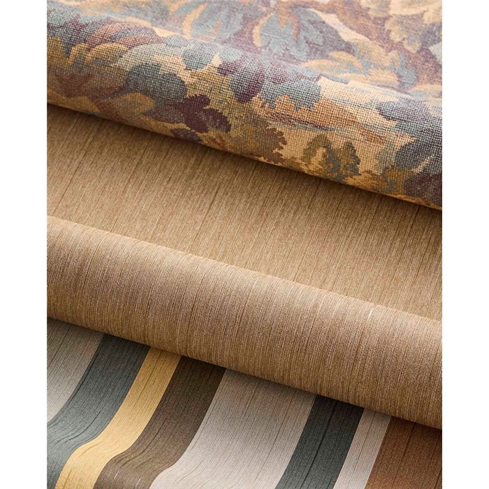 Wallpaper Contemporary Striped With Textile Effect Multicolored · Eijffinger Magnifique 351261