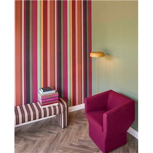 Modern Striped Wallpaper with Vibrant Multicolor Design 2