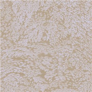 Papel pintado atemporal de hojas entrelazadas beige
