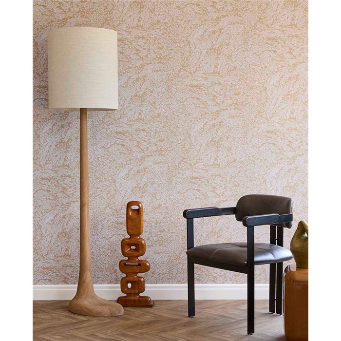 Timeless Intertwined Leaves Wallpaper In Beige Tones · Eijffinger Magnifique 351271