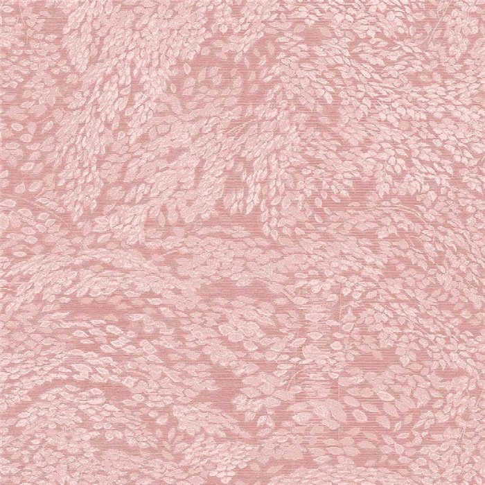 papier peint à motif de feuilles et effet textile rose pâle · Eijffinger Magnifique 351273