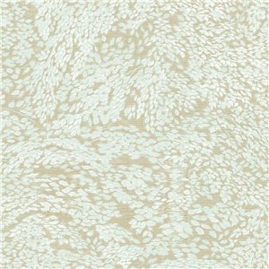 Papel pintado atemporal de hojas sutiles en beige