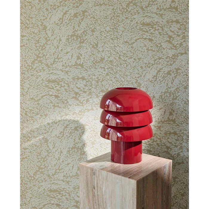 Papel pintado atemporal de hojas sutiles en beige · Eijffinger Magnifique 351274