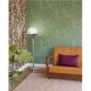 Papel pintado atemporal de hojas verde salvia 2