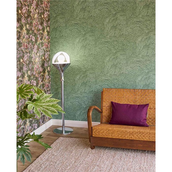 Papier peint intemporel à feuilles vert sauge · Eijffinger Magnifique 351275