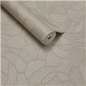 Papel pintado moderno de formas orgánicas blanco roto · Eijffinger Calm Crafted 363211