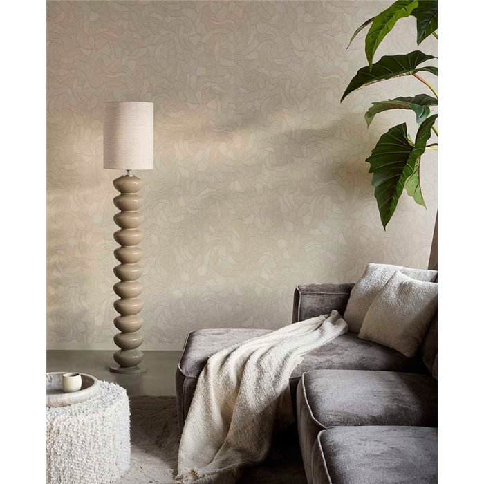 Modern Organic Shapes Wallpaper Off-White · Eijffinger Calm Crafted 363211