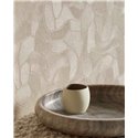 Moderne Organische Formen Tapete Gebrochenes Weiß · Eijffinger Calm Crafted 363211