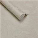 Papier peint à motif organique avec texture linéaire blanc crème · Eijffinger Calm Crafted 363212