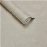 Papel pintado de patrón orgánico con textura lineal blanco crema
