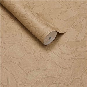 Wallpaper Mosaic Effect Sand Beige