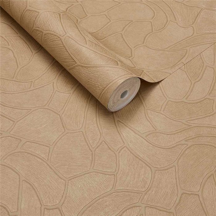 Tapete Mosaik-Effekt Sandbeige · Eijffinger Calm Crafted 363214
