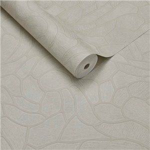 Tapete Modern Organische Formen Helles Creme