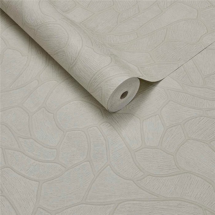 Modern Organic Shapes Wallpaper Light Cream · Eijffinger Calm Crafted 363217